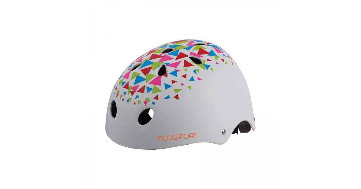 kids white bike helmet